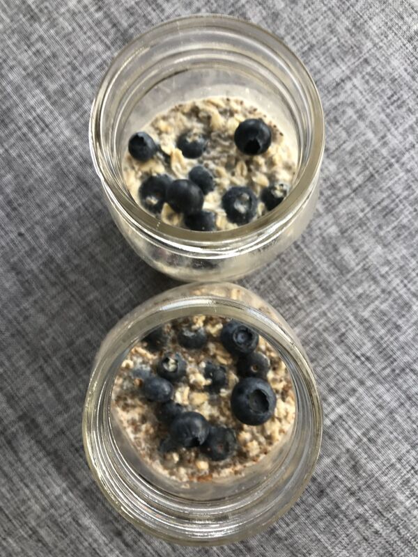 Blueberry Overnight Oats, 