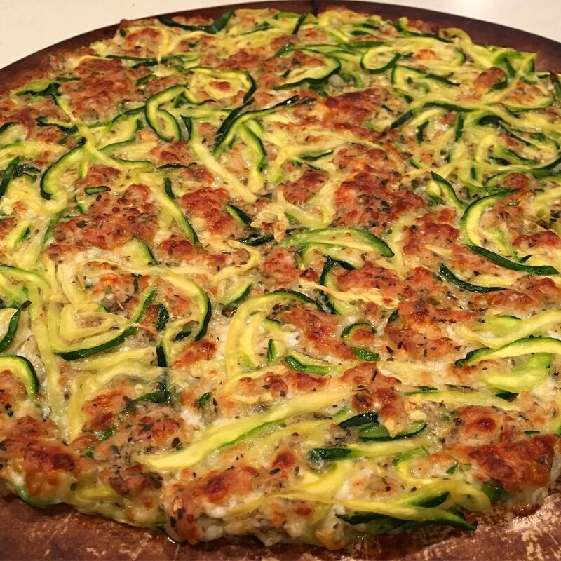 Zucchini Crust Pizza, 