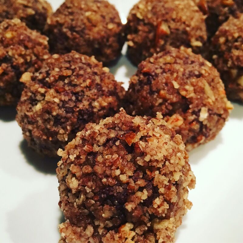 Pumpkin Spice Pecan Truffles,