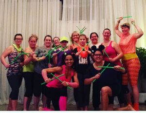 Glow in the Dark POUND class at Clarity Yoga Studio, Kamloops BC