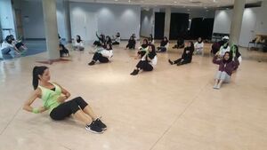 TRU International Female Students' POUND class in Kamloops, BC