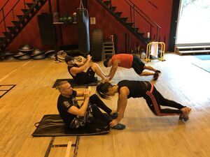 Partner Bootcamp at No Limits Fitness in Kamloops, BC